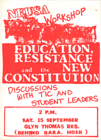 
Education, Resistance and the New Constitution
