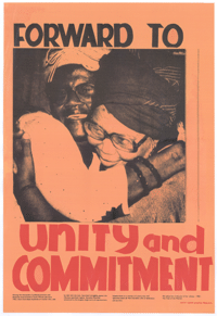 Forward to unity and commitment