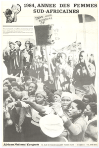 1984 Annee des femmes Sud Africaines