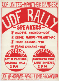 UDF unites apartheid divides: UDF rally 