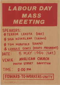 Labour Day mass meeting