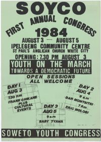 SOYCO First Annual Congress 1984