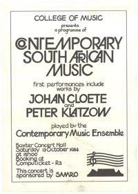 Contemporary South African Music