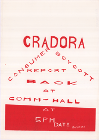 Cradora: Consumer boycott