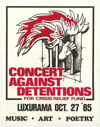 
Concert against detentions for crisis relief fund
