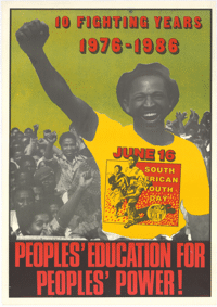 Peoples education for peoples power!