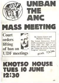 Unban the ANC Mass Meeting