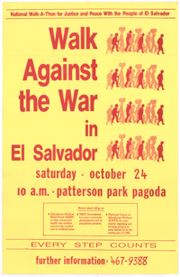 Walk against the war in El Salvador