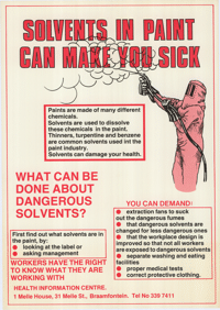 Solvents in Paint Can Make You Sick