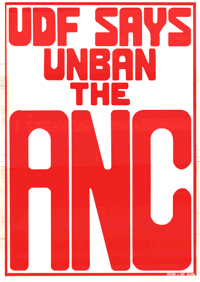 UDF says unban the ANC