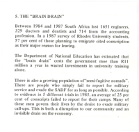 5. The brain drain