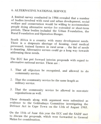 6. Alternative national service