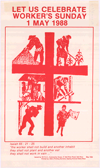 Let us celebrate workers Sunday 1 May 1988