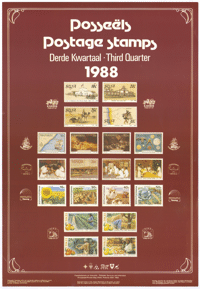 Postage stamps: third quarter 1988