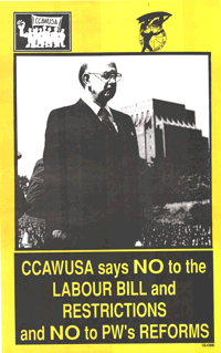CCAWUSA Says No To The Labour Bill