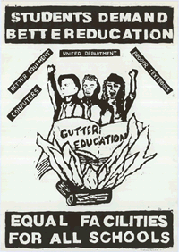 
Students demand better education: equal facilities for all schools

