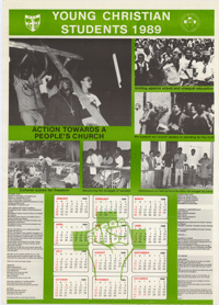 Young christian students 1989 : Action toward