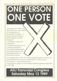 One person: one vote