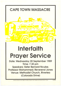 
Cape Town Massacre : Interfaith prayer service
