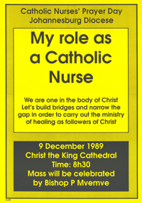 My role as a catholic nurse