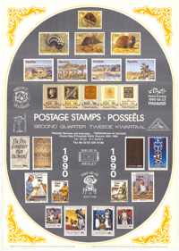 Postage stamps: second quarter 1990