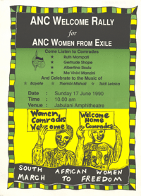 ANC welcome rally for ANC women from exile