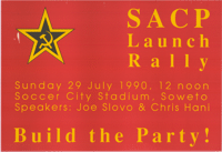 SACP Launch Rally: build the party