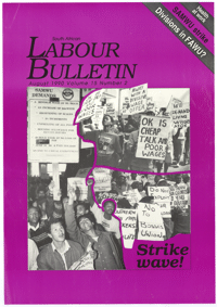 South African Labour Bulletin August 1990