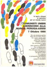 
I comunisti umbri aderiscono alla marcia perugia-assisi
