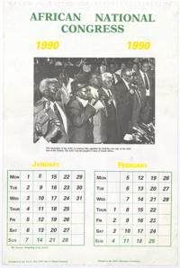 African National Congress 1990 calendar