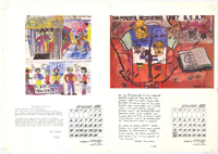 The Open School childrens art calendar 1990: