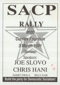 
SACP Rally: Build the party for Democratic Socialism
