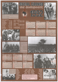 Social change and development 1992 calendar