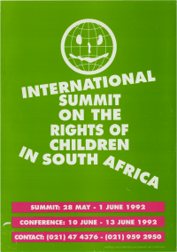 
International summit on the rights of children in South Africa
