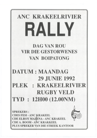 ANC Krakeelrivier rally