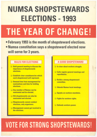 NUMSA shopstewards elections - 1993