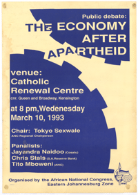 Public debate: the economy after apartheid