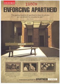 Oxford: 1950s: enforcing apartheid
