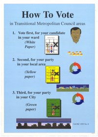 
How to vote in Transitional Metropolitan Council areas
