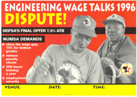 Engineering wage talks 1996: dispute!
