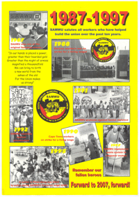 1987-1997: SAMWU poster