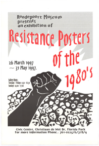 Resistance posters of the 1980s
