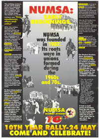 NUMSA: early beginnings