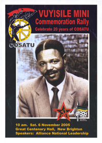 Vuyisile Mini: commemoration rally