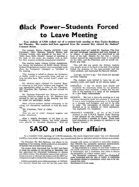Black power - students forced to leave meeting
