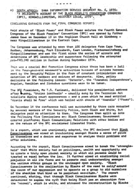A delegates account of the Black Peoples Co