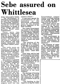 Sebe assured of Whittlesea