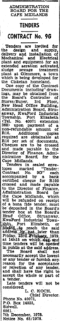 Administration Board for the Cape Midlands: Tenders: Contract 9G
