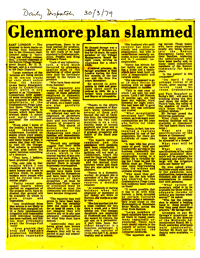 Glenmore plan slammed