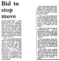 Bid to stop move